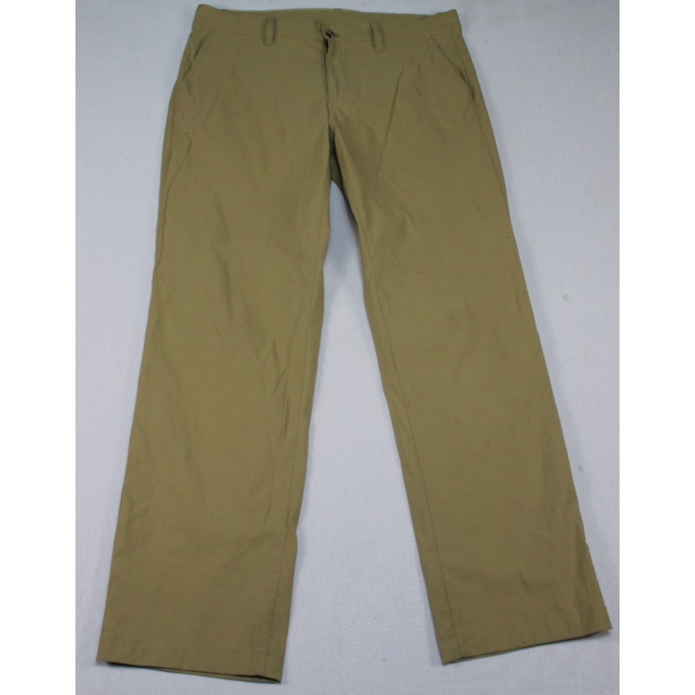 Eddie Bauer Men Beige Pants Travex Out Door Hiking Casual Size 35X32
